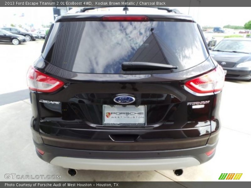 Kodiak Brown Metallic / Charcoal Black 2013 Ford Escape Titanium 2.0L EcoBoost 4WD