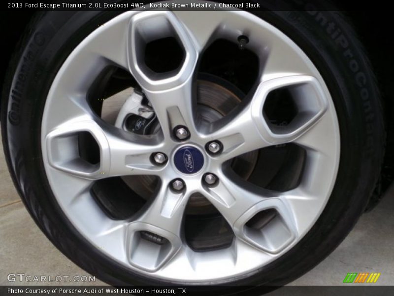 Kodiak Brown Metallic / Charcoal Black 2013 Ford Escape Titanium 2.0L EcoBoost 4WD