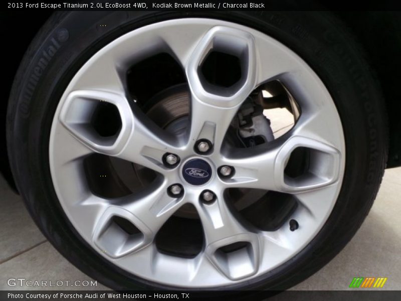 Kodiak Brown Metallic / Charcoal Black 2013 Ford Escape Titanium 2.0L EcoBoost 4WD