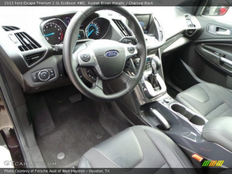 Kodiak Brown Metallic / Charcoal Black 2013 Ford Escape Titanium 2.0L EcoBoost 4WD