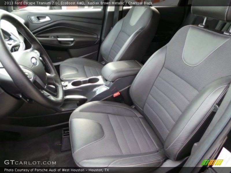 Kodiak Brown Metallic / Charcoal Black 2013 Ford Escape Titanium 2.0L EcoBoost 4WD