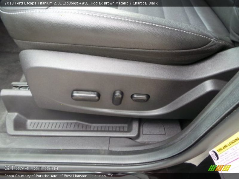 Kodiak Brown Metallic / Charcoal Black 2013 Ford Escape Titanium 2.0L EcoBoost 4WD