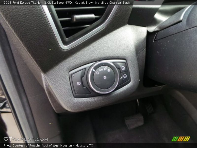 Kodiak Brown Metallic / Charcoal Black 2013 Ford Escape Titanium 2.0L EcoBoost 4WD