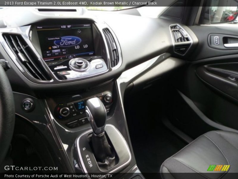 Kodiak Brown Metallic / Charcoal Black 2013 Ford Escape Titanium 2.0L EcoBoost 4WD