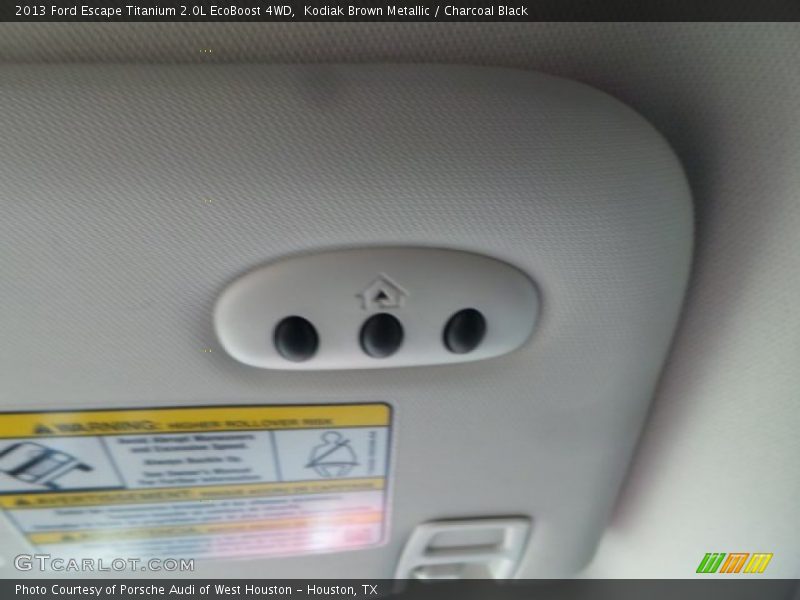 Kodiak Brown Metallic / Charcoal Black 2013 Ford Escape Titanium 2.0L EcoBoost 4WD