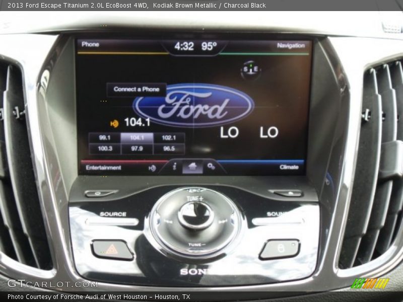 Kodiak Brown Metallic / Charcoal Black 2013 Ford Escape Titanium 2.0L EcoBoost 4WD