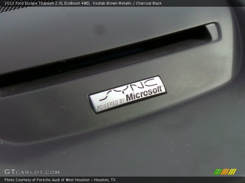 Kodiak Brown Metallic / Charcoal Black 2013 Ford Escape Titanium 2.0L EcoBoost 4WD
