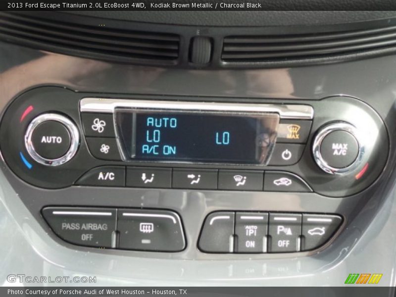 Kodiak Brown Metallic / Charcoal Black 2013 Ford Escape Titanium 2.0L EcoBoost 4WD