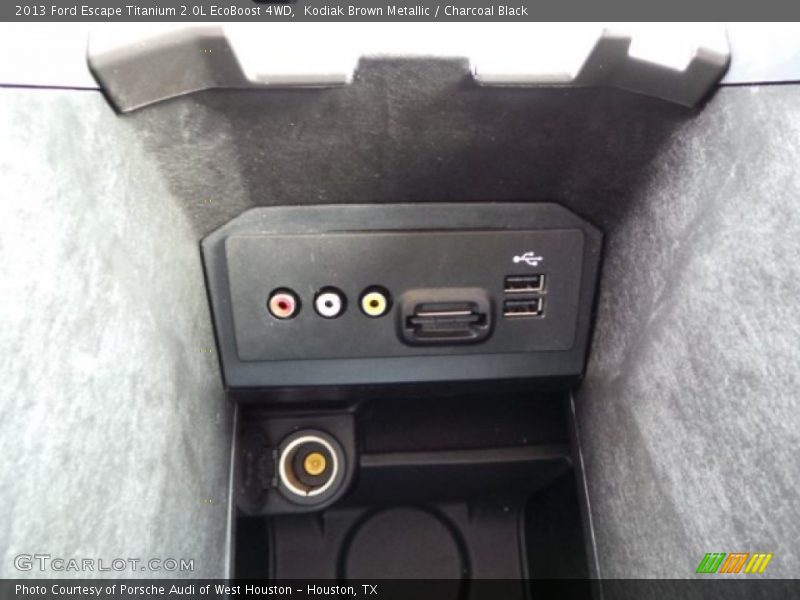 Kodiak Brown Metallic / Charcoal Black 2013 Ford Escape Titanium 2.0L EcoBoost 4WD