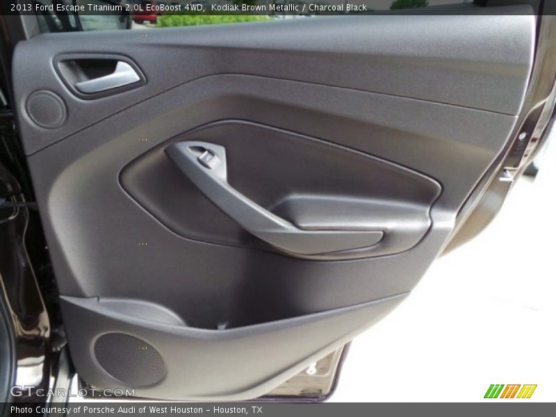 Kodiak Brown Metallic / Charcoal Black 2013 Ford Escape Titanium 2.0L EcoBoost 4WD