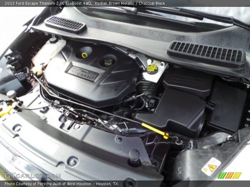 Kodiak Brown Metallic / Charcoal Black 2013 Ford Escape Titanium 2.0L EcoBoost 4WD