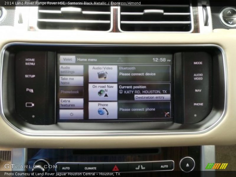 Santorini Black Metallic / Espresso/Almond 2014 Land Rover Range Rover HSE
