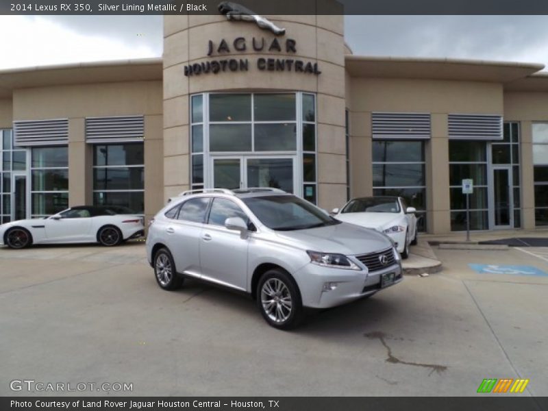 Silver Lining Metallic / Black 2014 Lexus RX 350