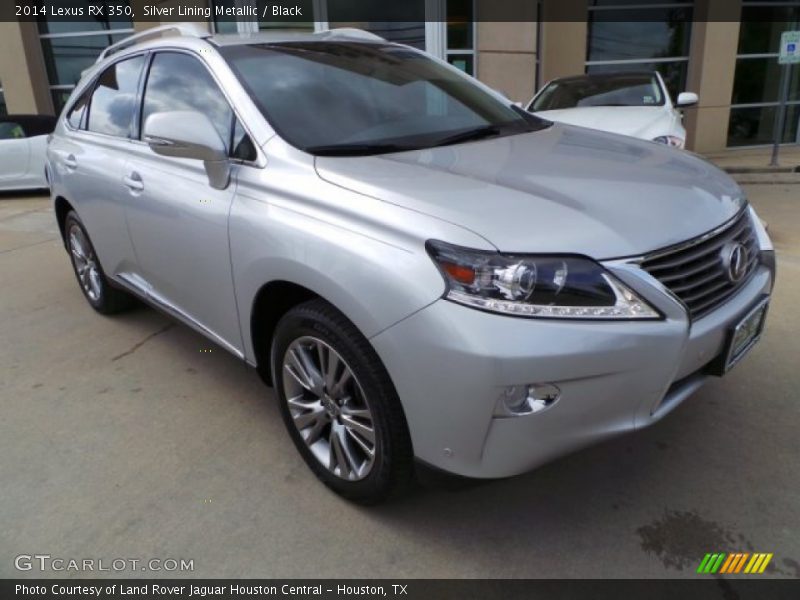 Silver Lining Metallic / Black 2014 Lexus RX 350