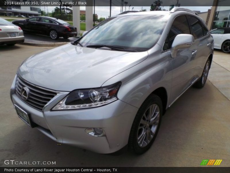 Silver Lining Metallic / Black 2014 Lexus RX 350