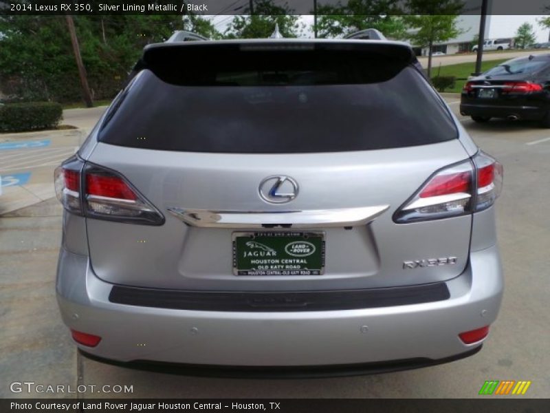 Silver Lining Metallic / Black 2014 Lexus RX 350