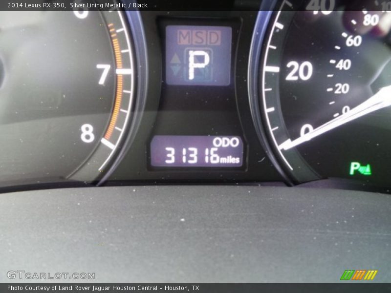 Silver Lining Metallic / Black 2014 Lexus RX 350
