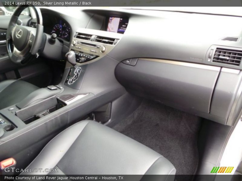 Silver Lining Metallic / Black 2014 Lexus RX 350