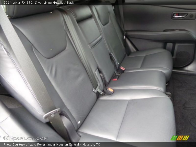 Rear Seat of 2014 RX 350
