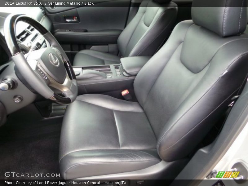 Front Seat of 2014 RX 350