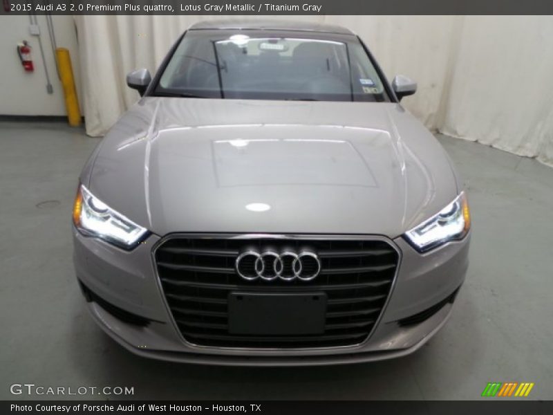 Lotus Gray Metallic / Titanium Gray 2015 Audi A3 2.0 Premium Plus quattro