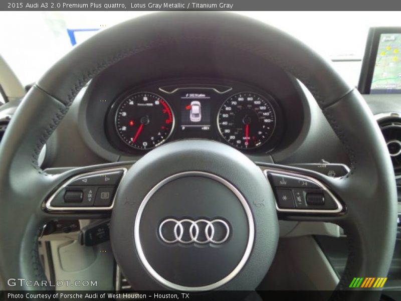 Lotus Gray Metallic / Titanium Gray 2015 Audi A3 2.0 Premium Plus quattro