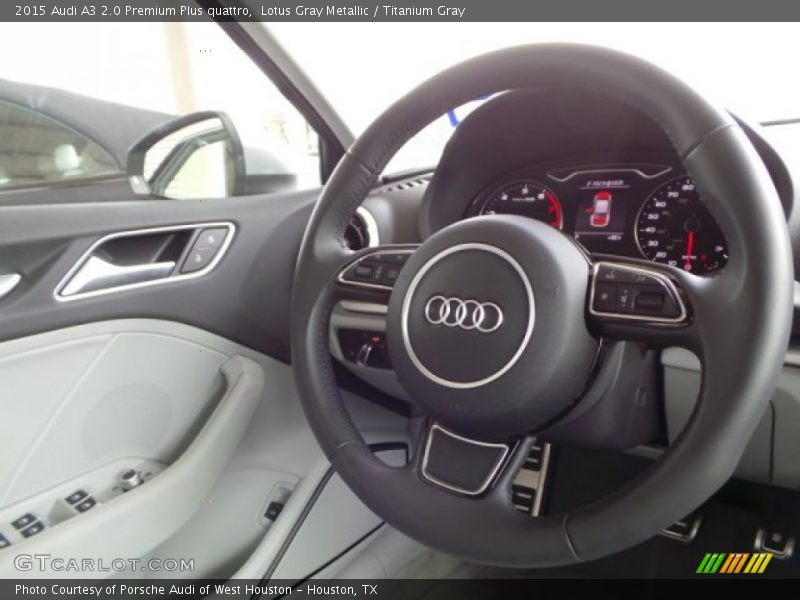 Lotus Gray Metallic / Titanium Gray 2015 Audi A3 2.0 Premium Plus quattro