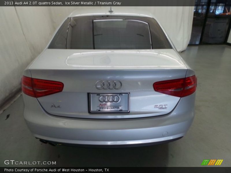 Ice Silver Metallic / Titanium Gray 2013 Audi A4 2.0T quattro Sedan
