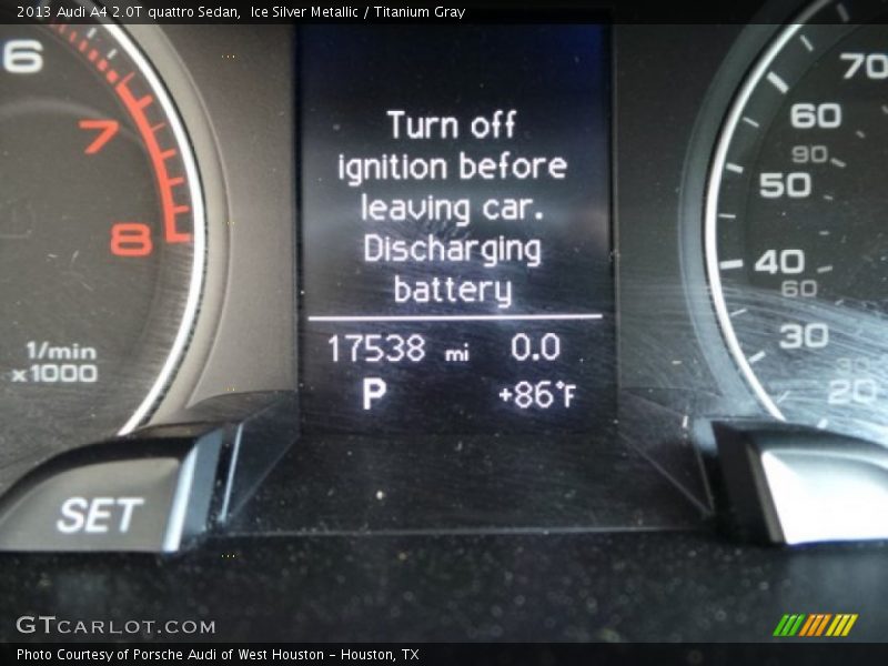 Ice Silver Metallic / Titanium Gray 2013 Audi A4 2.0T quattro Sedan