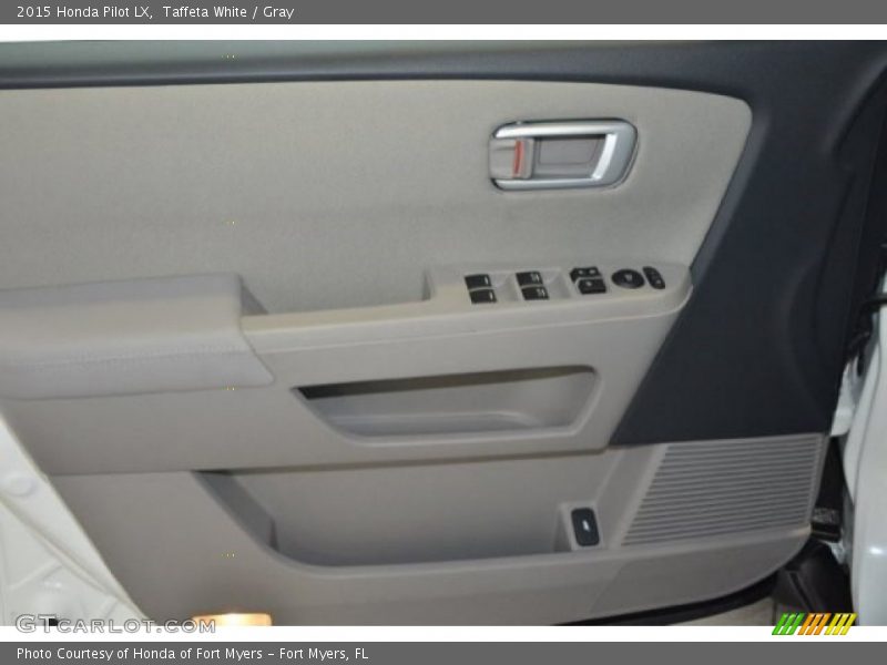Taffeta White / Gray 2015 Honda Pilot LX