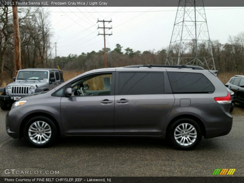 Predawn Gray Mica / Light Gray 2011 Toyota Sienna XLE