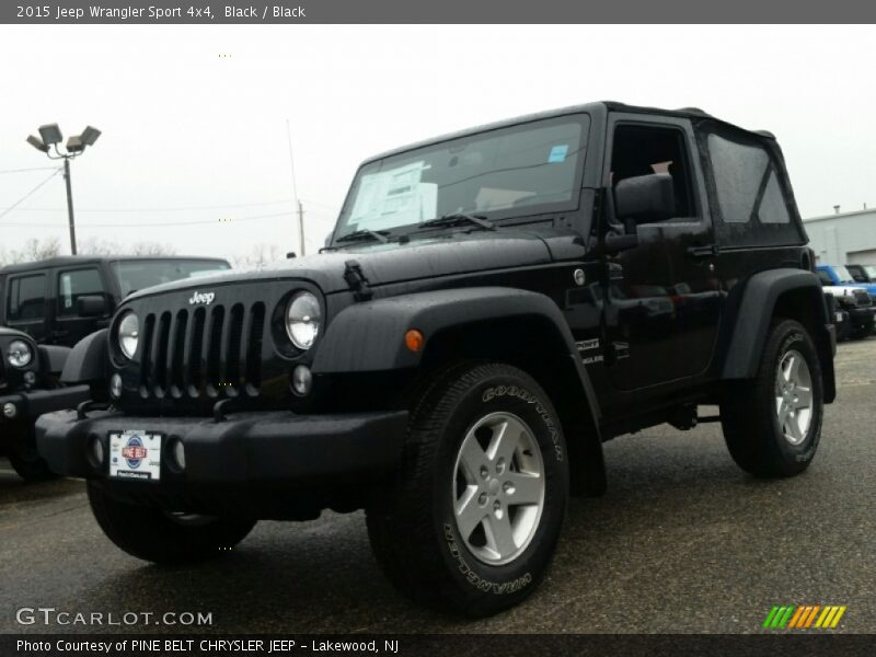 Black / Black 2015 Jeep Wrangler Sport 4x4