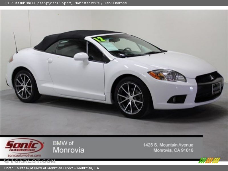 Northstar White / Dark Charcoal 2012 Mitsubishi Eclipse Spyder GS Sport