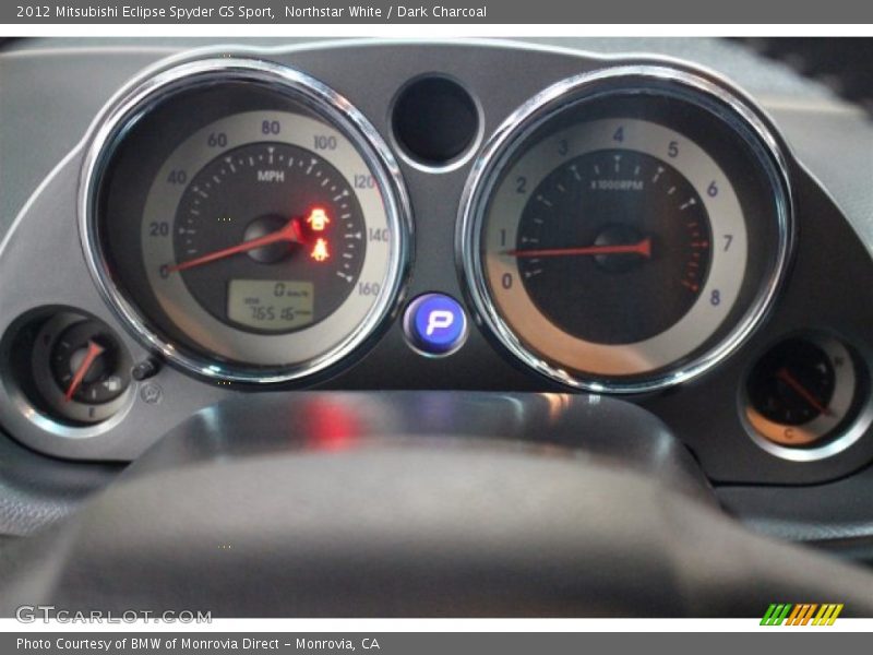 Northstar White / Dark Charcoal 2012 Mitsubishi Eclipse Spyder GS Sport