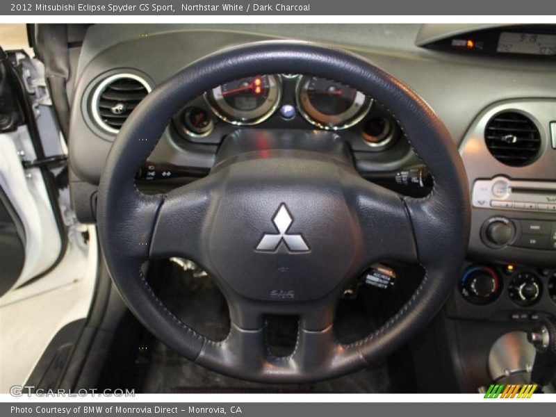 Northstar White / Dark Charcoal 2012 Mitsubishi Eclipse Spyder GS Sport