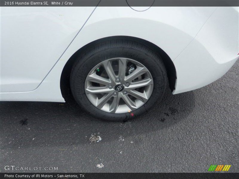White / Gray 2016 Hyundai Elantra SE