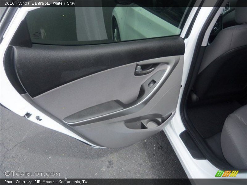 White / Gray 2016 Hyundai Elantra SE