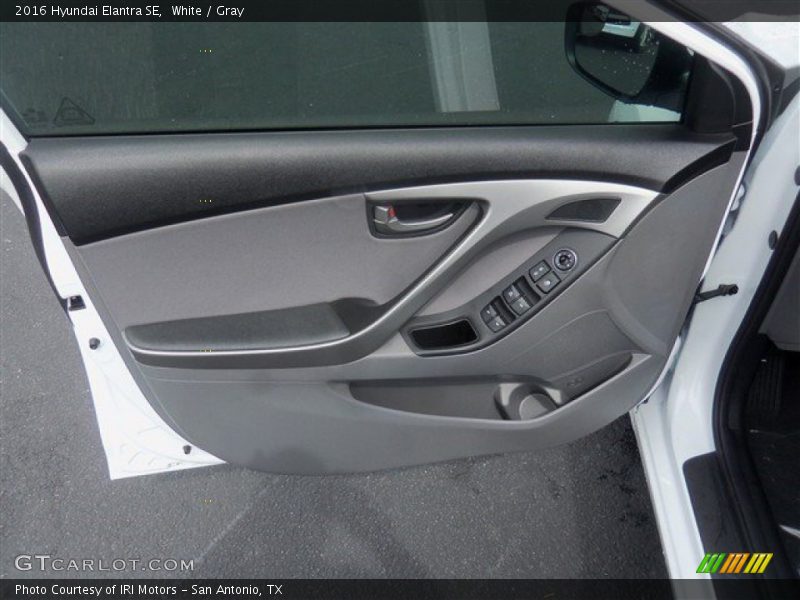 White / Gray 2016 Hyundai Elantra SE