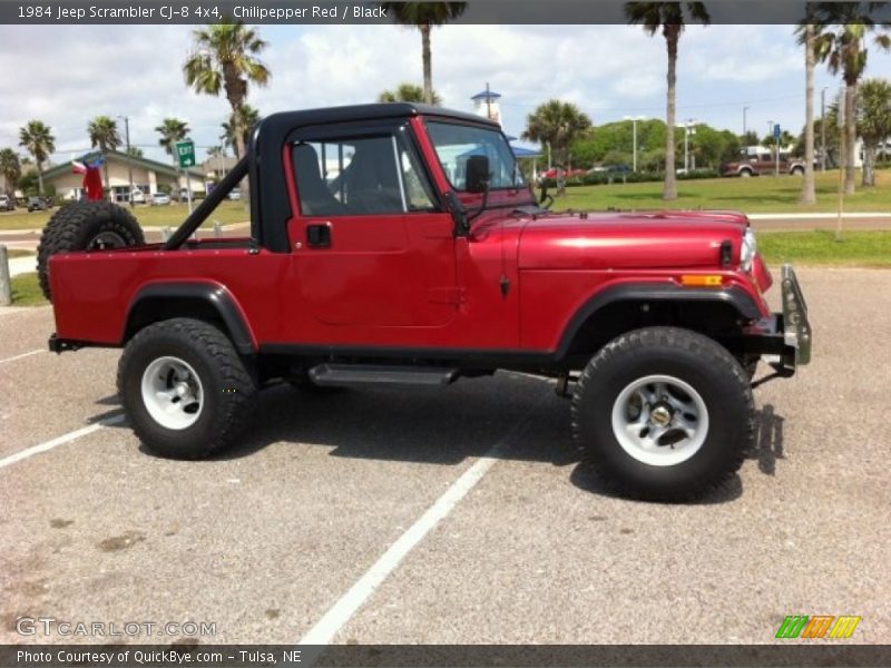 Chilipepper Red / Black 1984 Jeep Scrambler CJ-8 4x4
