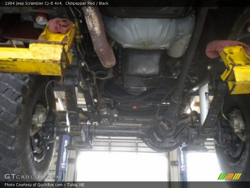 Undercarriage of 1984 Scrambler CJ-8 4x4