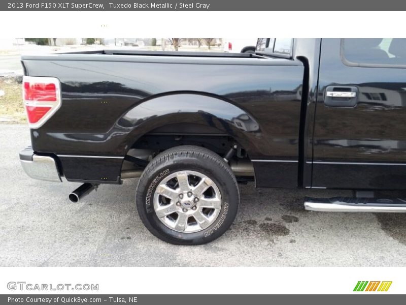 Tuxedo Black Metallic / Steel Gray 2013 Ford F150 XLT SuperCrew