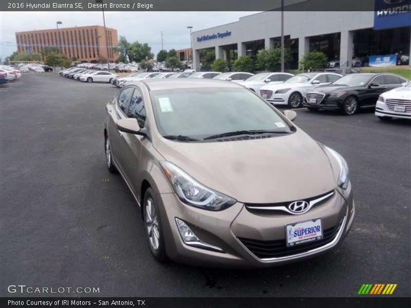 Desert Bronze / Beige 2016 Hyundai Elantra SE