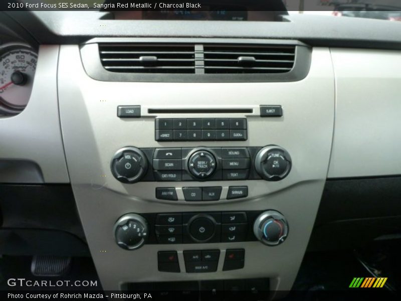 Sangria Red Metallic / Charcoal Black 2010 Ford Focus SES Sedan