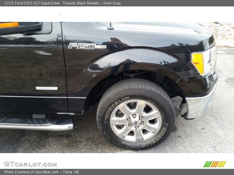 Tuxedo Black Metallic / Steel Gray 2013 Ford F150 XLT SuperCrew