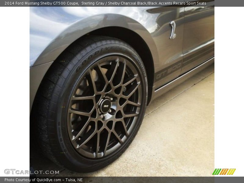 Sterling Gray / Shelby Charcoal Black/Black Accents Recaro Sport Seats 2014 Ford Mustang Shelby GT500 Coupe