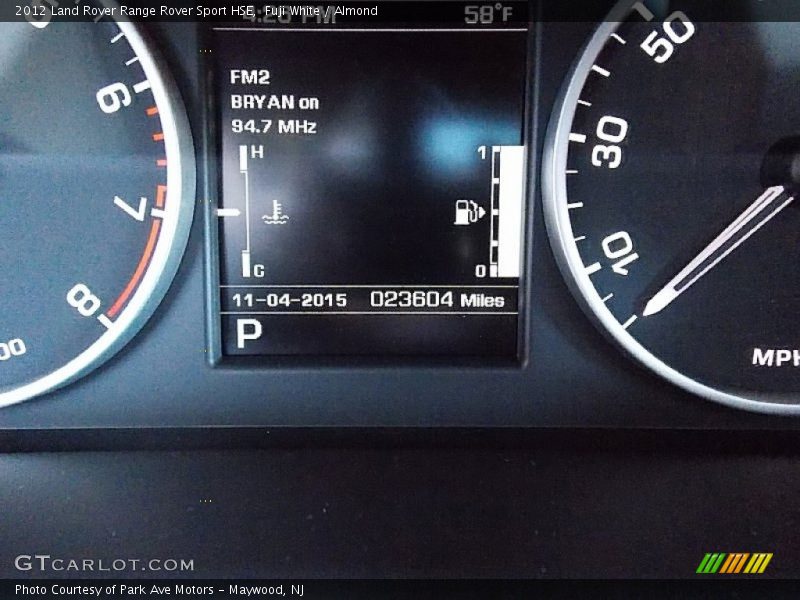 Fuji White / Almond 2012 Land Rover Range Rover Sport HSE