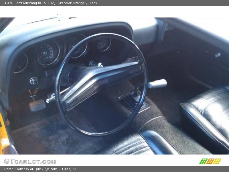 Black Interior - 1970 Mustang BOSS 302 