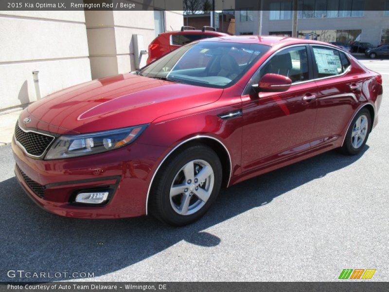 Remington Red / Beige 2015 Kia Optima LX