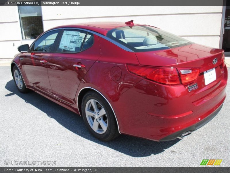 Remington Red / Beige 2015 Kia Optima LX