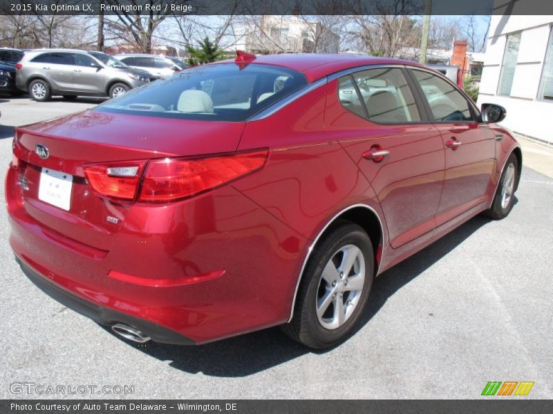 Remington Red / Beige 2015 Kia Optima LX